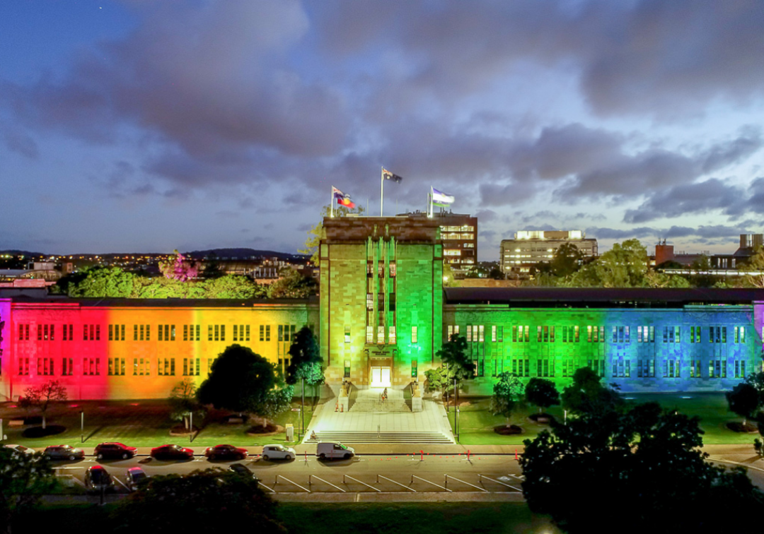 Forgan Smith in Rainbow colours