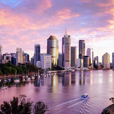 Brisbane at Sunet