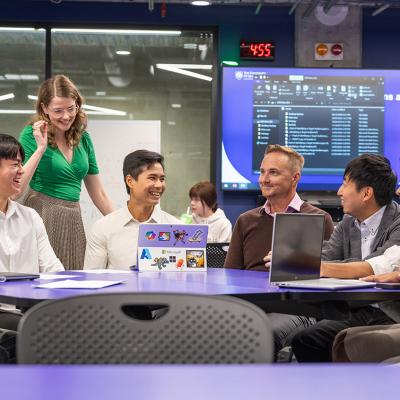 Microsoft joins Master of Business students for hackathon