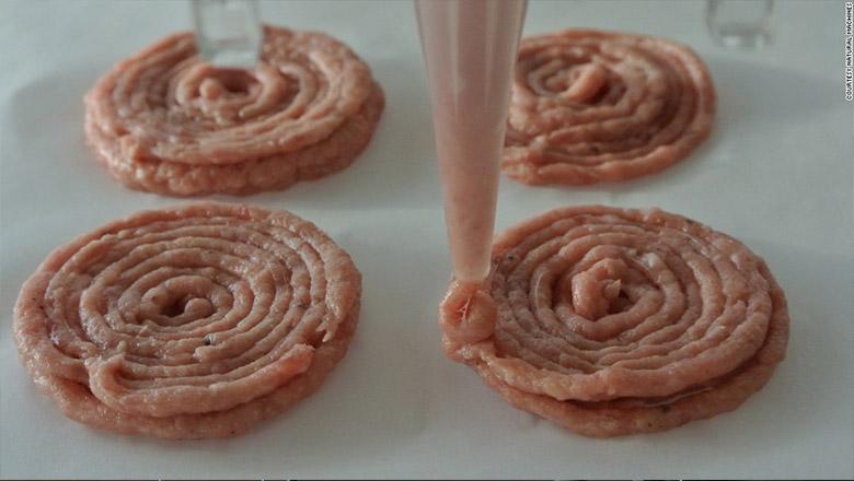 3D printing mini burgers
