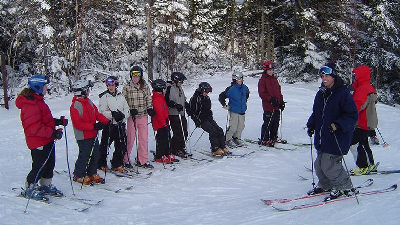 Skiing class