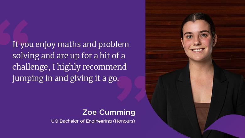 "If you enjoy maths and problem solving and are up for a bit of a challenge, I highly recommend jumping in and giving it a go." - Zoe Cumming