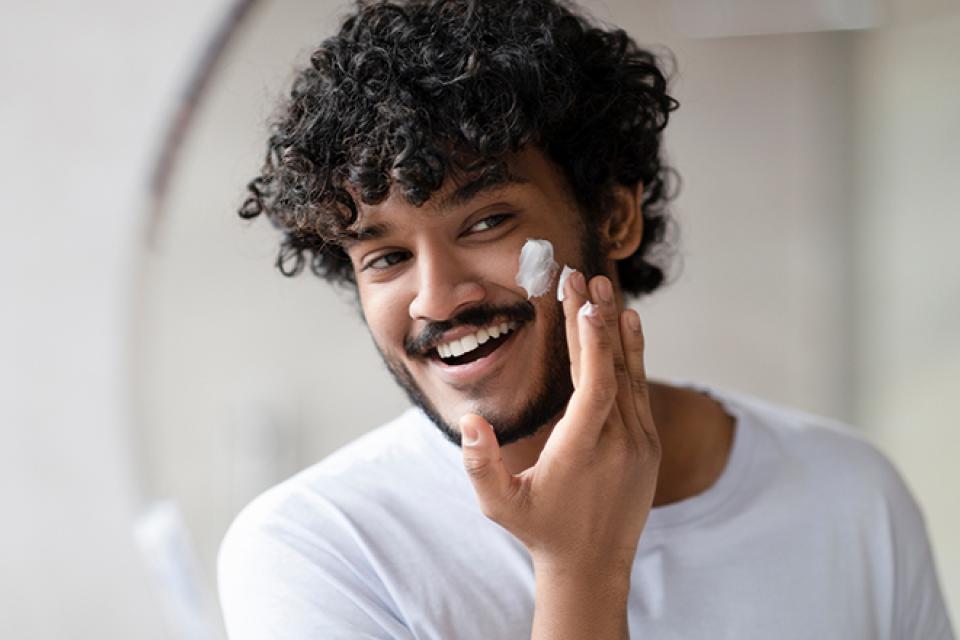 Skincare routine, example of self-care ritual