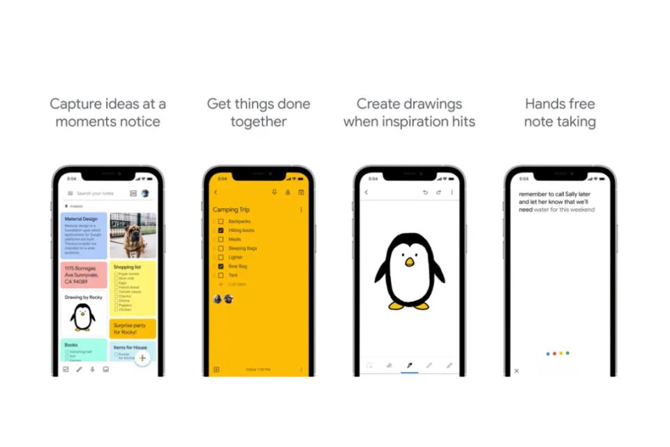 Study app - Google Keep
