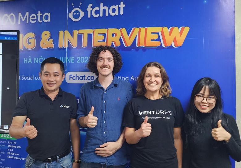 UQ Startup AdVentures student Hallam.