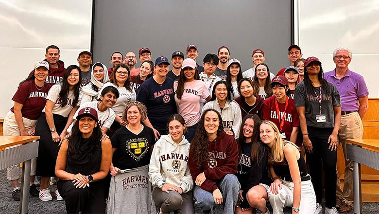 Harvard MBA leadership class photo
