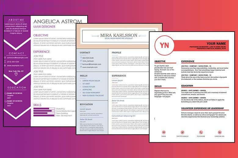 Short resume layouts