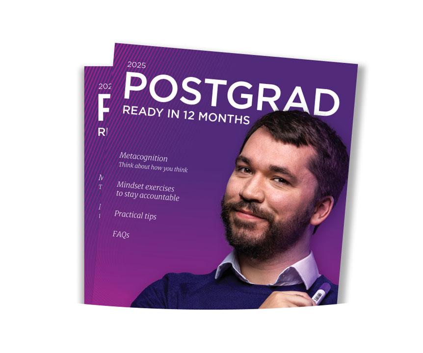 Postgrad ready in 12 months brochure cover