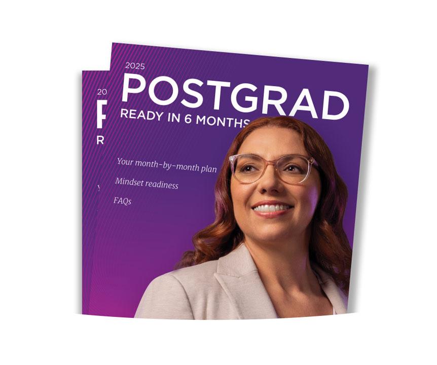 Postgrad ready in 6 months brochure cover