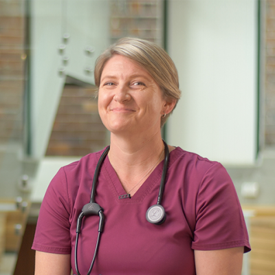 Sue, a Master of Nurse Practitioner graduate